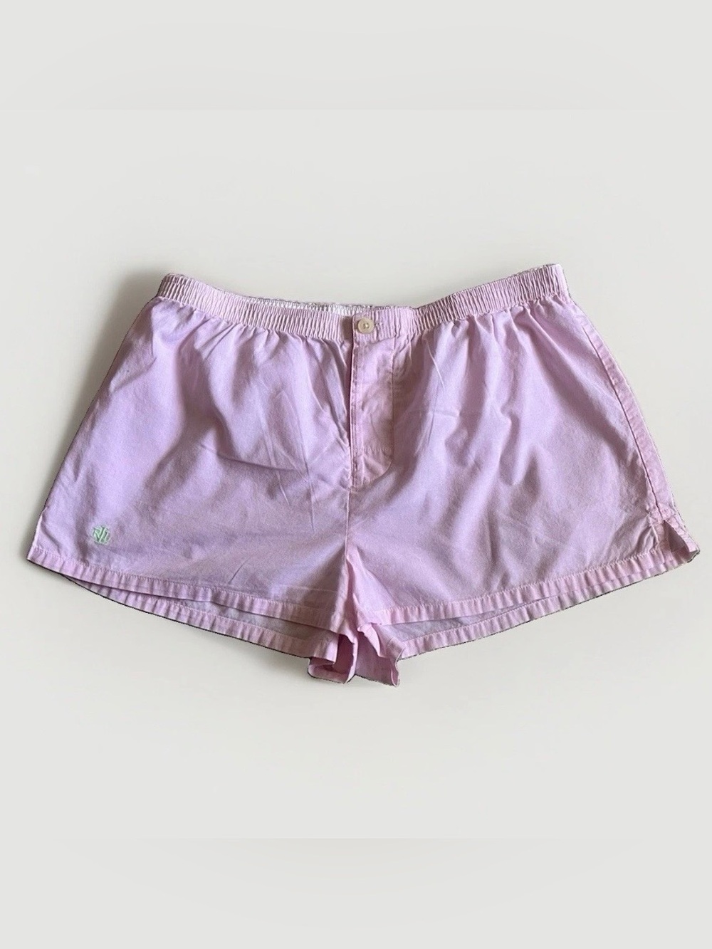 Lauren Ralph Lauren Light Pink Cotton Pull On Lounge Shorts